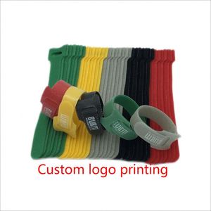 7 Colores Estándar, Bridas de Cable Reutilizables con Bloqueo Automático, de Nylon, Ajustables, con Gancho y Bucle, en Varios Tamaños - Product Image 2