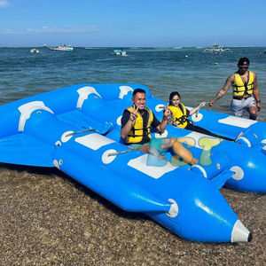 Poisson mouche gonflable hermétique prix usine 4 <span class=keywords><strong>6</strong></span> sièges poisson mouche gonflable remorquable bateau banane flottant gonflable - Product Image 2