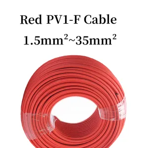 OEM TUV 승인 태양 전지 패널 케이블 6mm 2.5mm 4mm 태양 전지 커넥터 태양 광 pv 케이블