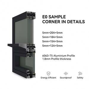 Fenêtres coulissantes en alliage d'aluminium durable avec moustiquaire, fenêtres en bois et en aluminium pour la ventilation de la maison et la protection contre les insectes - Product Image 5