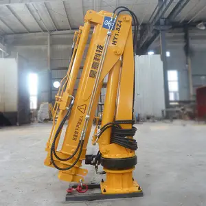 China 1.8 Ton Mini Pickup Truck Mounted Crane Small Hydraulic Crane For Lifting Work