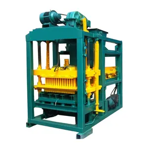 Cement Vliegas Bestrating Blok Maken Machine QTJ4-25 6 Inches Beton Hol Blok Machine (Chb) In Filippijnen