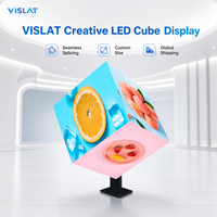 Écran vidéo LED VISLAT Premium P2.5 en forme de cube géométrique à haute luminosité pour la publicité et les spectacles en intérieur