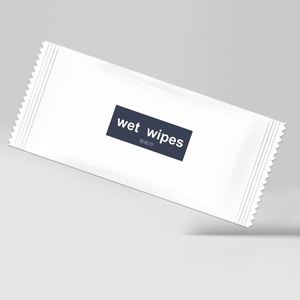 Lingettes humides individuelles douces imprimées avec logo personnalisé, non tissées - Product Image 4