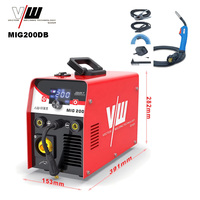 VECTORWELDING Poste à souder MIG200DB pour soudage CO2, MIG sans gaz, TIG Lift et MMA