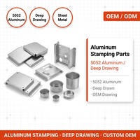 Pièces d'emboutissage en aluminium sur mesure OEM, composants en tôle d'aluminium 5052 formés par emboutissage profond