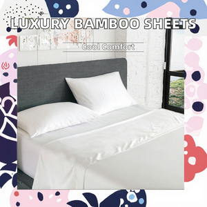 Luxury 100% Natural Bamboo Bed <b>Sheets</b> 500TC Cooling Soft Sateen Fitted Twill Woven Bedding <b>Set</b> Wholesale - Product Image 3