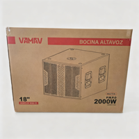 VAMAV Bocinas Audio NOVA TX18S 1000W RMS DSP CLASS D 18'' Subwoofer en bois Système de sonorisation professionnel pour scène Concert Live House DJ