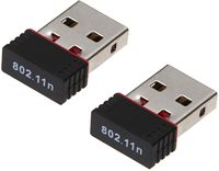 Adaptateur réseau sans fil AIsmartlink Mini 802.11n standard 150M, câble numérique 3,5 mm noir USB 2.0, compatible Raspberry Pi, sans pilote