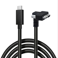 Approvisionnement direct usine – Câble de chaîne porte-câbles industriel USB 3.1 Type-C à vis de verrouillage coudée à 90 degrés, conducteur en cuivre étamé, en PVC