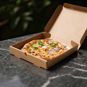 Tùy chỉnh màu thân thiện với môi có thể tái chế bánh vận chuyển hộp carton bao bì giấy sóng cho các tông thực phẩm Takeaway - Product Image 2