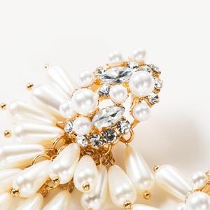 Boucles <span class=keywords><strong>d</strong></span>'oreilles multicouches avec strass, imitation de perles de <span class=keywords><strong>raisin</strong></span>, string floral, nouvelle collection - Product Image 3