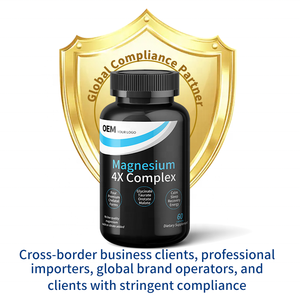 Cápsulas de Magnesio 4X Complex, Cumplen con las Normas de EE. UU./UE, cGMP/Ley Alimentaria de la UE |   Proveedor de Marca Privada para Clientes Transfronterizos - Product Image 4