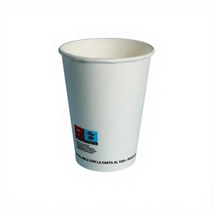 Gobelets à café en papier jetables de 8 oz, recyclables, écologiques, à paroi simple, de qualité alimentaire, pour boissons chaudes/froides, légers et durables - Product Image 1
