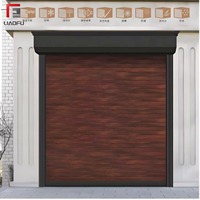 Porte à enroulement en aluminium personnalisée 2026 en promotion pour garage de villa, isolée en mousse PU, résistante au vent