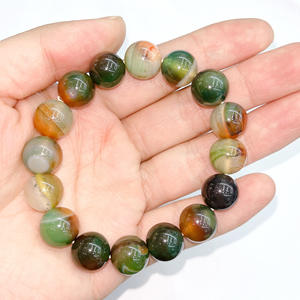 Pulsera de Cristal de Ágata Pavo Real de Piedra Natural 2026 para Reiki, para Eventos de Puestos Callejeros, Suministro de Regalos, Pulsera de Círculo Único - Product Image 4