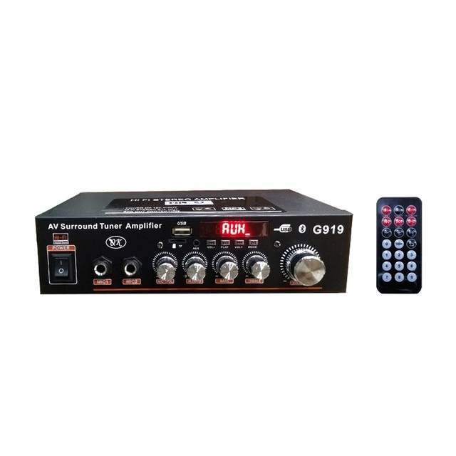 Mini Amplificador Audio BT Stereo Power Amplificador FM Reading Card BT Digital Power Amplificador