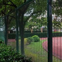 Panneau de clôture en treillis métallique robuste 2,1 m x 2,4 m, en acier 358, haute sécurité, anti-escalade, à vue dégagée, de Chine