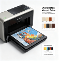 EufyMake E1, première imprimante UV DTF 3D-texturée personnelle au monde, optimisation des couleurs par IA, imprimante à plat de bureau automatique, 1440 DPI