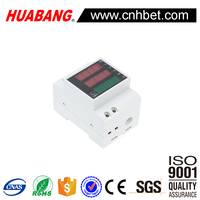 D52-2047 Din Rail Voltmeter pengukur daya, Ammeter Digital multifungsi