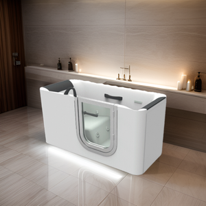 <span class=keywords><strong>Vasca</strong></span> <span class=keywords><strong>da</strong></span> <span class=keywords><strong>Bagno</strong></span> Moderna Rettangolare 1,65m <span class=keywords><strong>in</strong></span> Acrilico e <span class=keywords><strong>Acciaio</strong></span> Inox per Disabili e Anziani con Funzione Massaggio e Scarico - Product Image 6