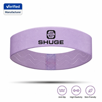 Bande de Résistance Large en Tissu Tricoté Antidérapant en Nylon Élastique pour Fessiers, Cercle de Hanche de Fitness, pour Squats et Entraînement des Jambes (OEM/ODM)