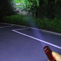 Senter LED Mini Portabel Cahaya Kuat dengan Reflektor Aluminium, Dapat Diisi Ulang via USB, Senter Genggam Kecil, Lampu Saku