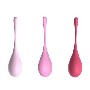 Conjunto de 3 Bolas de Silicone para Exercício do Assoalho Pélvico, Dilatador <span class=keywords><strong>Vaginal</strong></span>, Bolas de Kegel, Aumenta o Prazer Sexual, Brinquedo Sexual Esportivo - Product Image 1