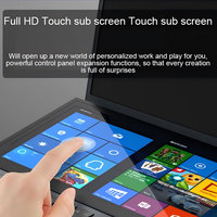 Nouvel ordinateur portable de jeu 2-en-1 Intel 16'' + 14'' double écran Core I7 10855M 8 Go de RAM 1 To SSD OEM pour entreprise