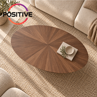 Table basse ovale, design minimaliste moderne du milieu du siècle, design créatif, meubles de salon, OEM ODM, vente en gros directe d'usine