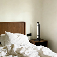 Lampe de chevet pour hôtel, lampe de nuit en PC/PMMA, lampe de table pour hôtel de luxe