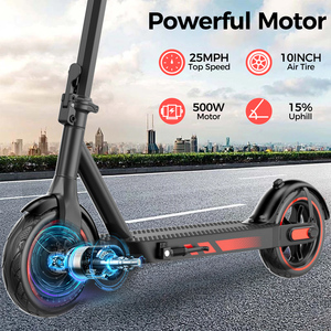 สกู๊ตเตอร์ไฟฟ้า 500W - คู่ใจคุณสำหรับการเดินทางระยะไกล 35 กม. แบบพับได้ ใช้พลังงานจากแบตเตอรี่ 10.5Ah พร้อมมอเตอร์ V10 500W - Product Image 2