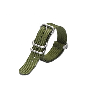 20mm 22mm 24mm Premium balísticos <span class=keywords><strong>Zulu</strong></span> de la OTAN reloj bandas con hebilla de acero inoxidable - Product Image 3