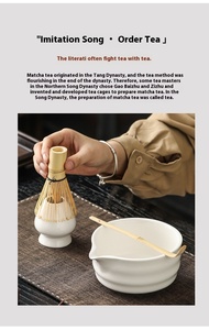 Handmade Traditional Porcelain Matcha <strong>Tea</strong> Bowl with Pour Spout <strong>White</strong> Matte Glaze Stocked <strong>Set</strong> for <strong>Tea</strong> Ceremony - Product Image 6