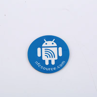Petit autocollant NFC rond NTAG215, étiquette RFID programmable pour iPhone/Android, lien social par tapotement et automatisation de la maison intelligente