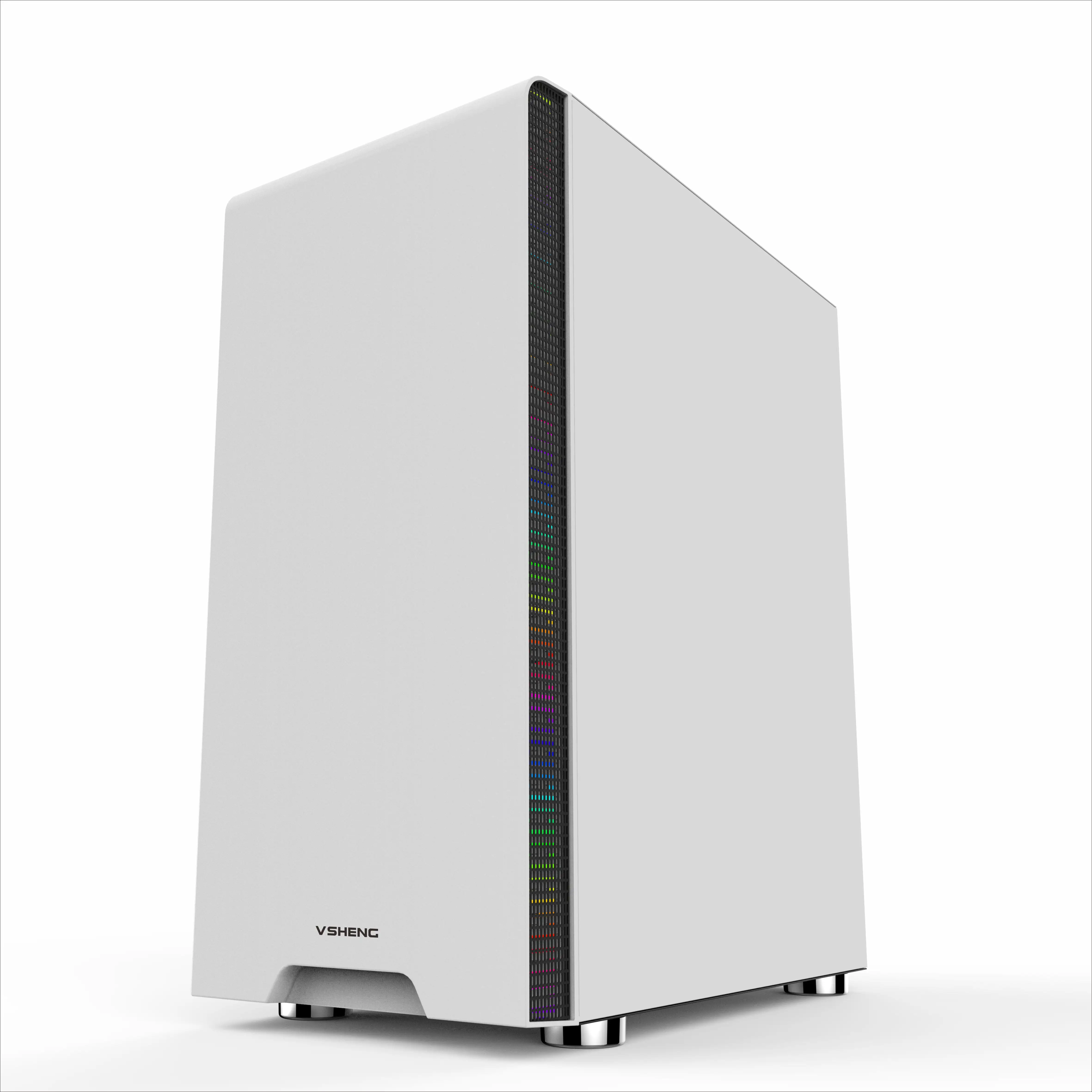 Vsheng ZHAN SHIJI الأبيض Nzxt H510 الألعاب سطح المكتب حمل الألعاب الكمبيوتر غلاف وحدة معالجة خارجية للحاسوب مع نظام التبريد