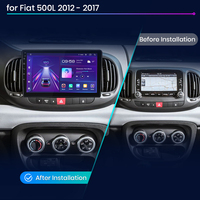 Junsun V1 pro AI Voice 2 Din Android Auto Radio para Fiat 500L 2012-2017 Radio de coche Multimedia para Fiat 500L GPS Track Carplay