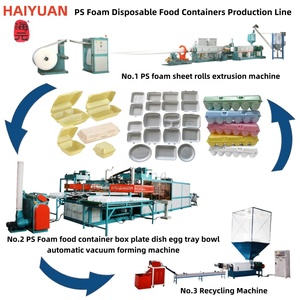 <span class=keywords><strong>PS</strong></span> mesin pembuat nampan menyerap busa untuk tampilan Supermarket pengemasan daging ayam - Product Image 6