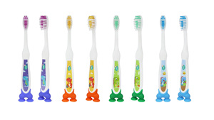 Cepillo de Dientes Infantil con Mango de Dibujos Animados y Cubierta, Limpieza Profesional, Brosse Dents Pour Enfants con Agarre Cómodo - Product Image 2