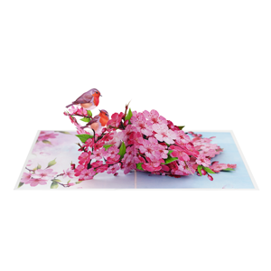 Tarjetas emergentes únicas de papel artesanal floral en 3D para saludos, promociones de eventos, invitaciones y presentaciones de regalos - Product Image 1