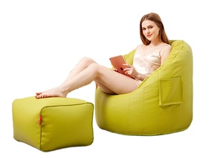 Poltrona <span class=keywords><strong>Sacco</strong></span> in Pelle PU Elegante e Confortevole, <span class=keywords><strong>Pouf</strong></span> Reclinabile, Sedia <span class=keywords><strong>Sacco</strong></span> - Product Image 3