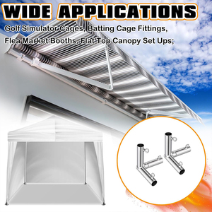 Accessoires <span class=keywords><strong>pour</strong></span> auvent à <span class=keywords><strong>angle</strong></span> plat à 3 voies, supports de connexion <span class=keywords><strong>d</strong></span>'<span class=keywords><strong>angle</strong></span> <span class=keywords><strong>pour</strong></span> cage de golf <span class=keywords><strong>pour</strong></span> <span class=keywords><strong>pergola</strong></span> - Product Image 5
