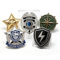 Badge de revers en métal en alliage de zinc, émaillé et gaufré, avec logo personnalisé, pour souvenir de réunion de fabricants