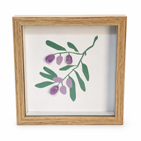 Cadre décoratif moderne en perles de verre, assemblage DIY, MDF carré 20x20x25MM, motif personnalisable, décoration murale artisanale pour la maison