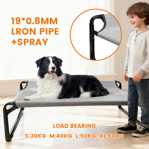 Kapalı kullanım için çıkarılabilir kapak su geçirmez köpek yatağı ile çevre dostu Modern büyük nefes alan örgülü kumaş - Product Image 3
