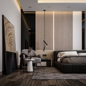 בית המלון חדר שינה ריהוט מודרני איטלקי יוקרתי המלכה קינג סייז עור מלא גודל מלא מיטה עץ מלא מסגרת חדר שינה - Product Image 2