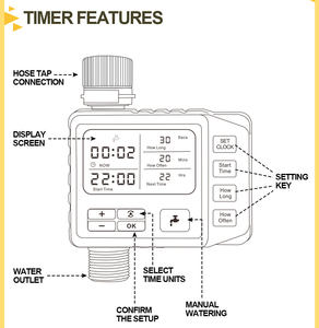 Temporizador de Riego Automático, Sistema de Riego por Goteo, Temporizador para Riego por Goteo - Product Image 4