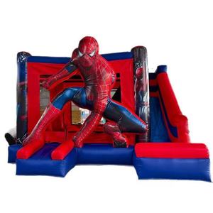 Castillo Inflable con Tobogán Temático de Spider-Man, Casa de Brinco Comercial de PVC para Niños, Ideal para Alquiler en Fiestas - Product Image 1