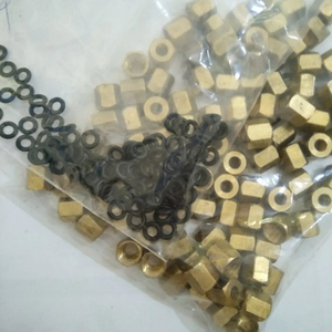 Kupfers ch raube mit O-Ring für Dämpfer tinten rohr <span class=keywords><strong>2</strong></span>*3mm/4*3mm für Dx4 Dx5 Dx7 Jv3 Druckkopf dämpfer Tinten dämpfer mutter Schraube - Product Image 2