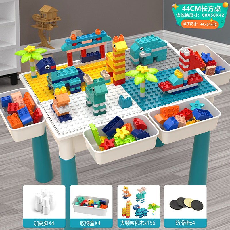 Mesa rectangular extra grande 186 partículas grandes 4